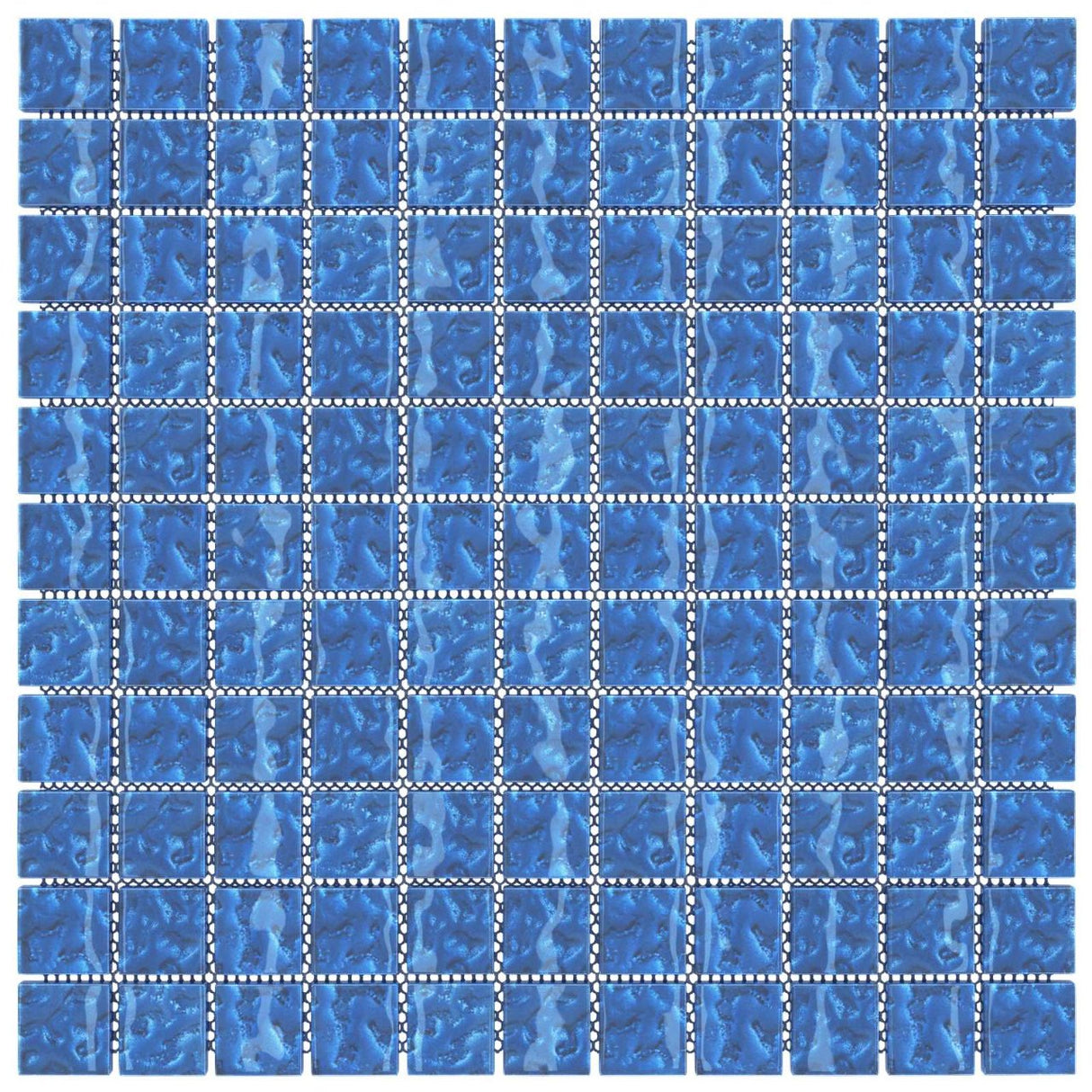 vidaXL Mozaïektegel 11 pcs Blauw 50 x 50 cm Glas