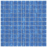 vidaXL Mozaïektegel 11 pcs Blauw 50 x 50 cm Glas