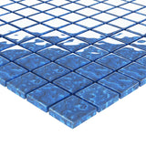 vidaXL Mozaïektegel 11 pcs Blauw 50 x 50 cm Glas