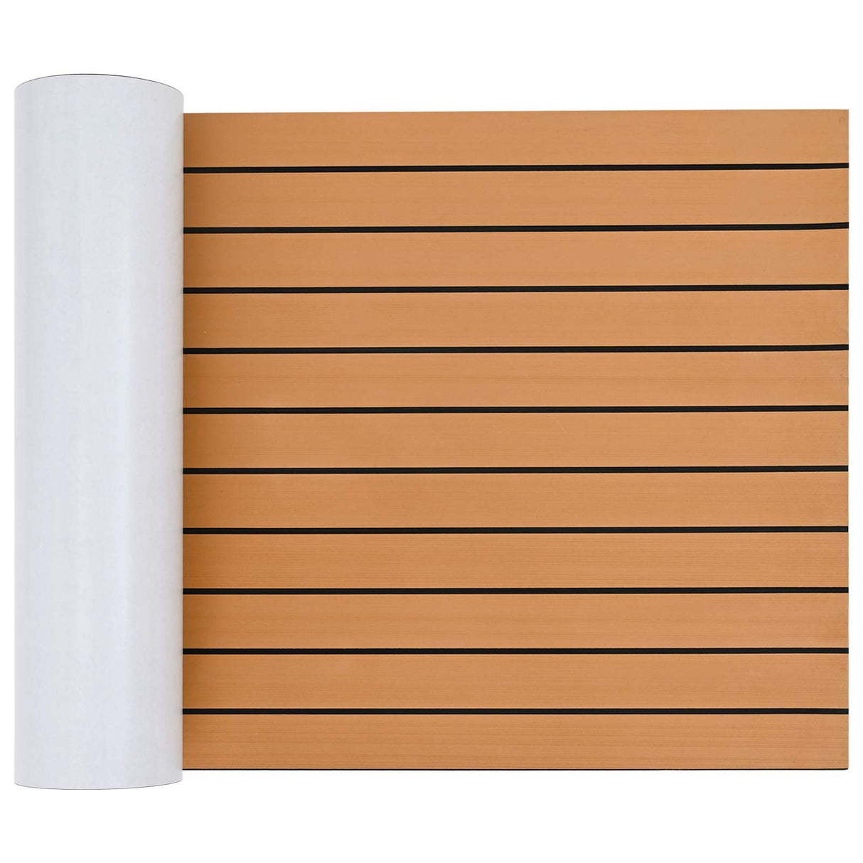 vidaXL Bootmat Bruin en zwart 240 x 90 cm EVA