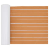 vidaXL Bootmat Bruin en zwart 240 x 90 cm EVA