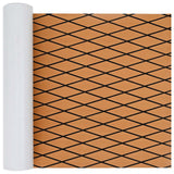 vidaXL Bootmat Bruin en zwart 240 x 90 cm EVA