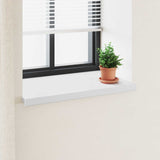 vidaXL Raamdorpel Wit 60 x 10 x 4,5 cm PVC