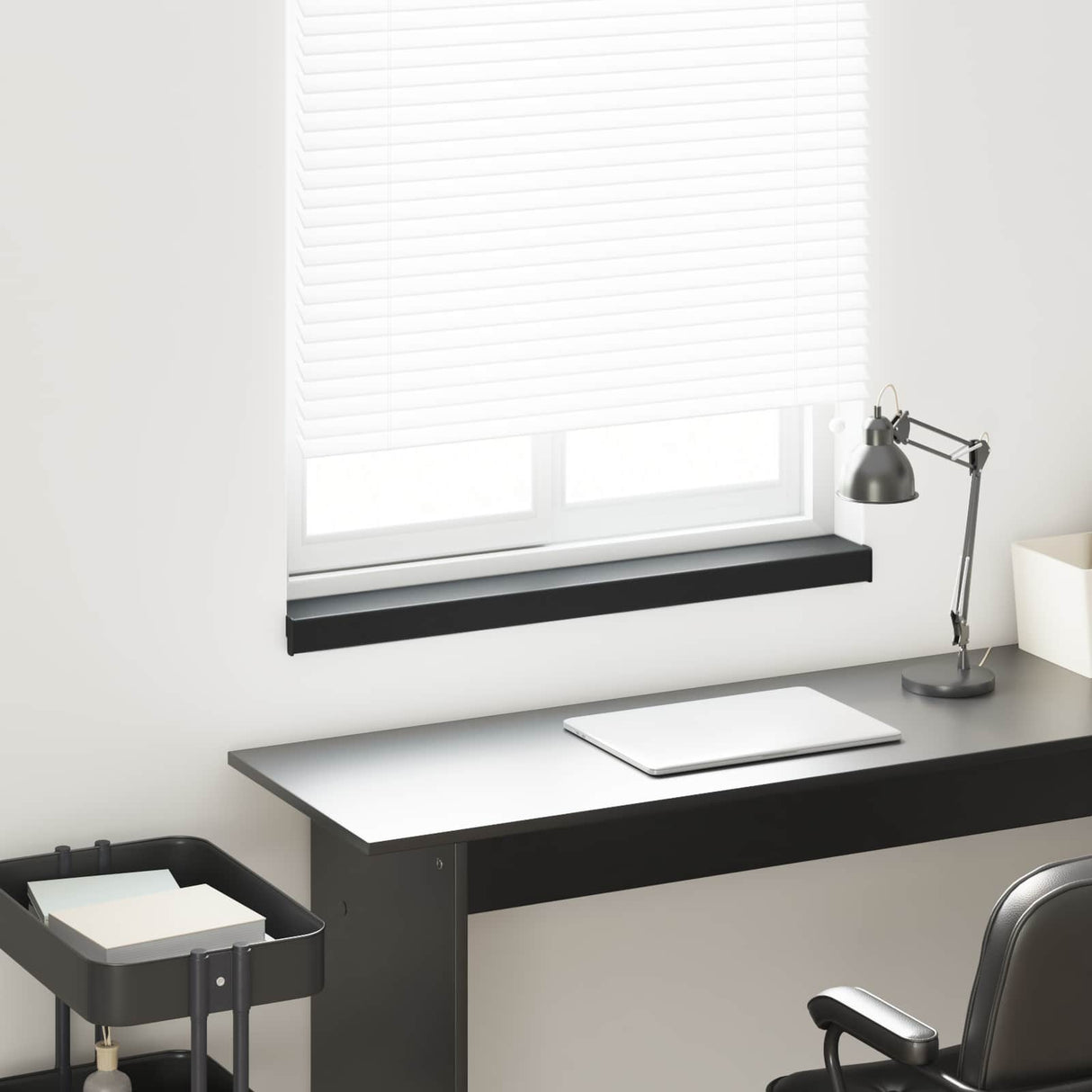 vidaXL Raamdorpel Wit 60 x 10 x 4,5 cm PVC