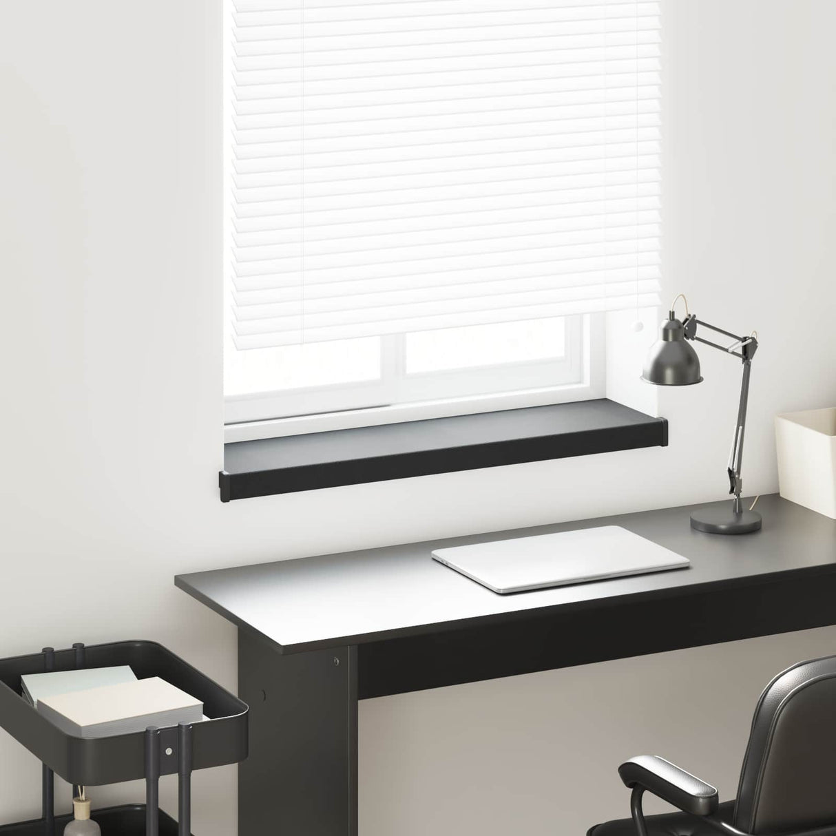 vidaXL Raamdorpel Wit 60 x 10 x 4,5 cm PVC