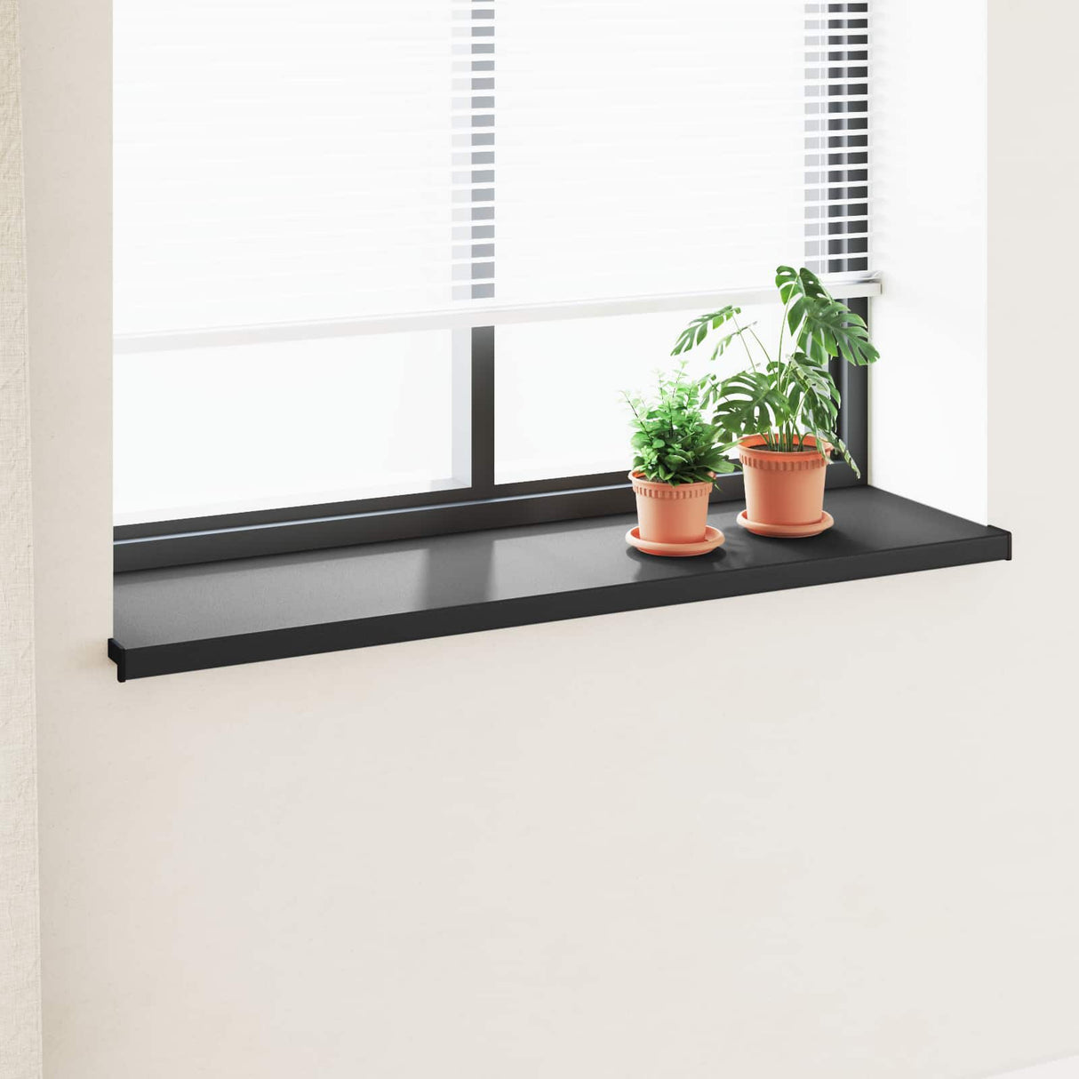 vidaXL Raamdorpel Wit 60 x 10 x 4,5 cm PVC