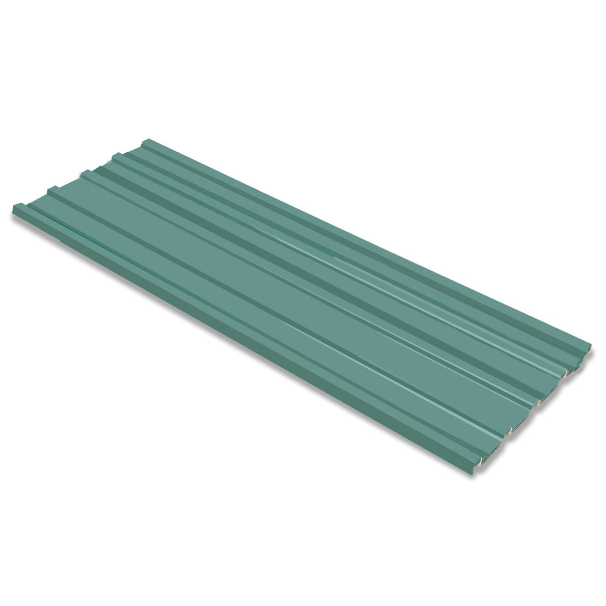 vidaXL Dakpaneel 12 pcs Groen 129 x 45 cm Gegalvaniseerd staal