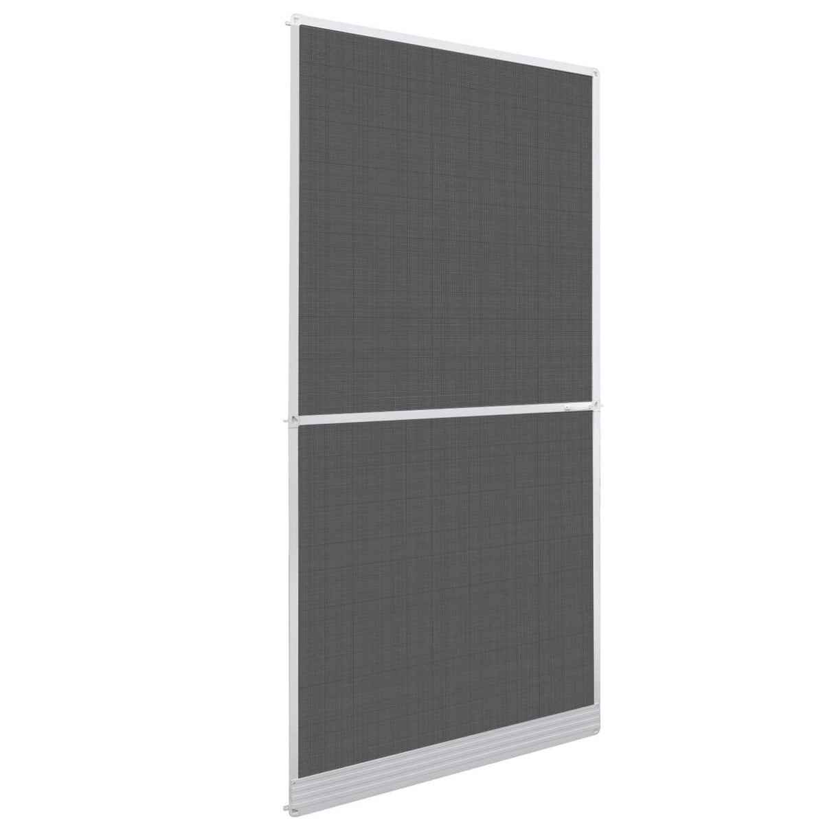 vidaXL Scharnierend Insectenscreen Wit en Zwart 100 x 215 cm