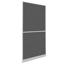 vidaXL Scharnierend Insectenscreen Wit en Zwart 100 x 215 cm