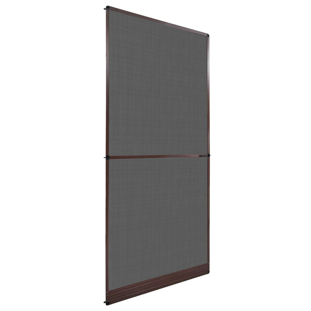 vidaXL Scharnierend Insectenscreen Wit en Zwart 100 x 215 cm