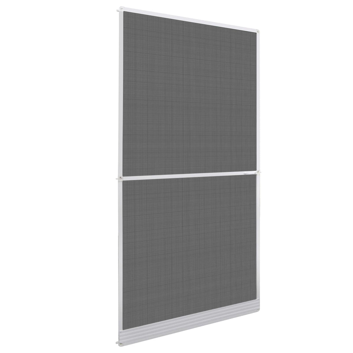 vidaXL Scharnierend Insectenscreen Wit en Zwart 100 x 215 cm
