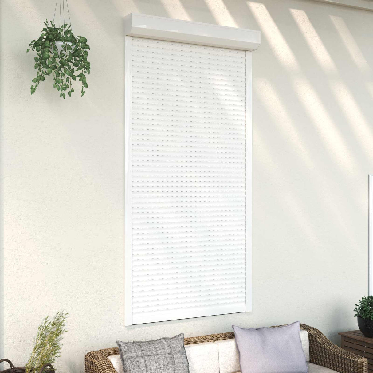 vidaXL Roller Blind White 70 x 100 cm Aluminium and polyurethane