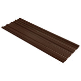 vidaXL Dakpaneel 12 pcs Groen 129 x 45 cm Gegalvaniseerd staal