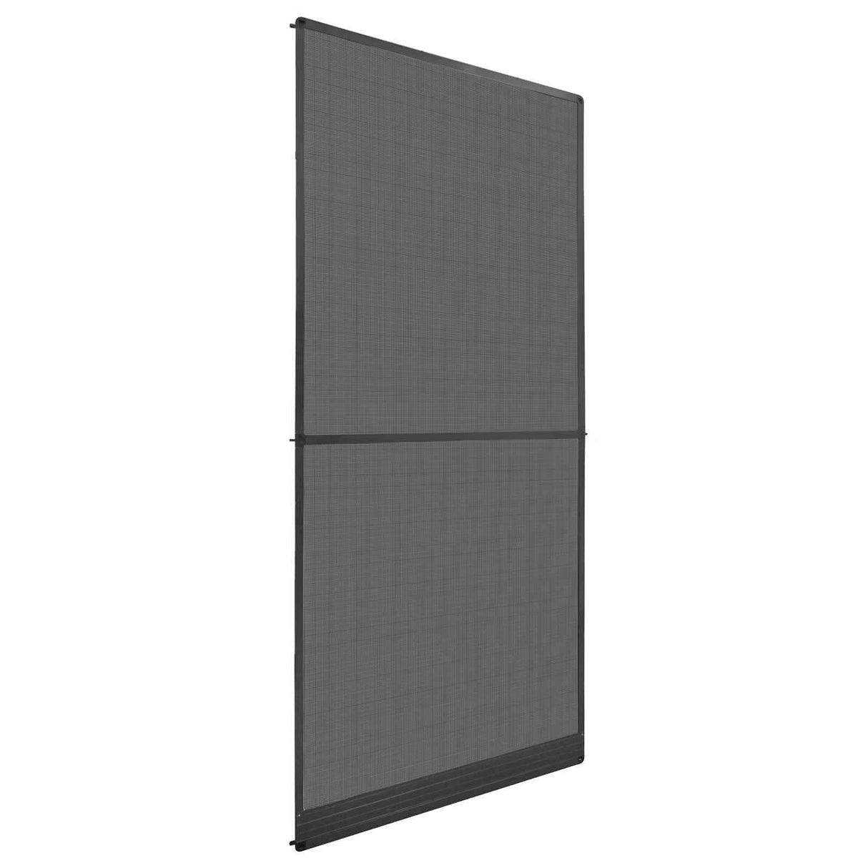 vidaXL Scharnierend Insectenscreen Wit en Zwart 100 x 215 cm