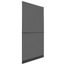 vidaXL Scharnierend Insectenscreen Wit en Zwart 100 x 215 cm