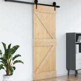 vidaXL Porte NARVIK Naturel 80 x 210 cm Pin Massif