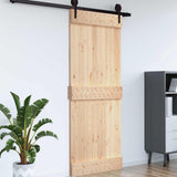 vidaXL Porte NARVIK Naturel 80 x 210 cm Pin Massif