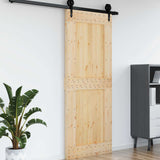 vidaXL Porte NARVIK Naturel 80 x 210 cm Pin Massif