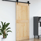 vidaXL Porte NARVIK Naturel 80 x 210 cm Pin Massif