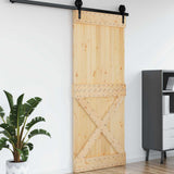vidaXL Porte NARVIK Naturel 80 x 210 cm Pin Massif
