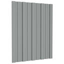 vidaXL Panneau de toit 12 pcs Vert 60 x 45 cm Acier galvanisé