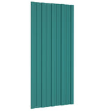 vidaXL Panneau de toit 12 pcs Vert 60 x 45 cm Acier galvanisé