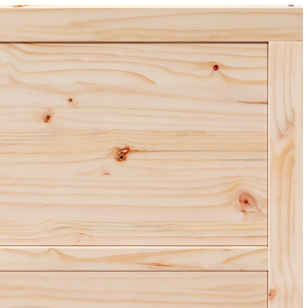 vidaXL Schuifdeur Naturel 100 x 2,5 x 208 cm Massief grenenhout