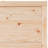 vidaXL Schuifdeur Naturel 100 x 2,5 x 208 cm Massief grenenhout
