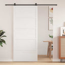 vidaXL Schuifdeur Naturel 100 x 2,5 x 208 cm Massief grenenhout