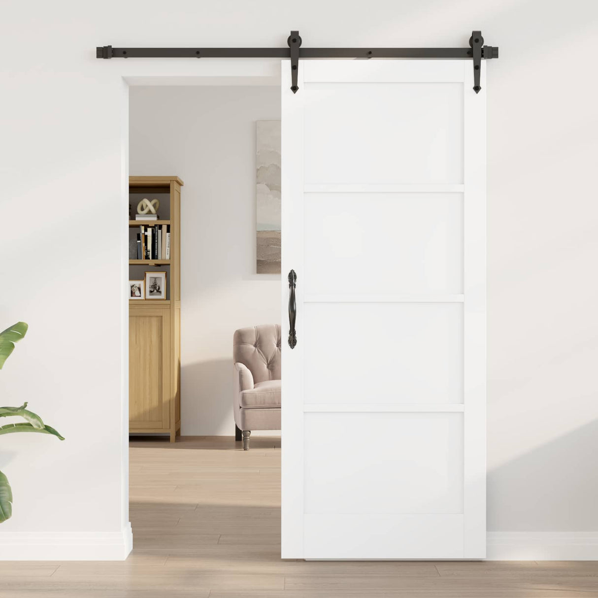 vidaXL Interior Door Natural 61 x 198.5 cm Plywood