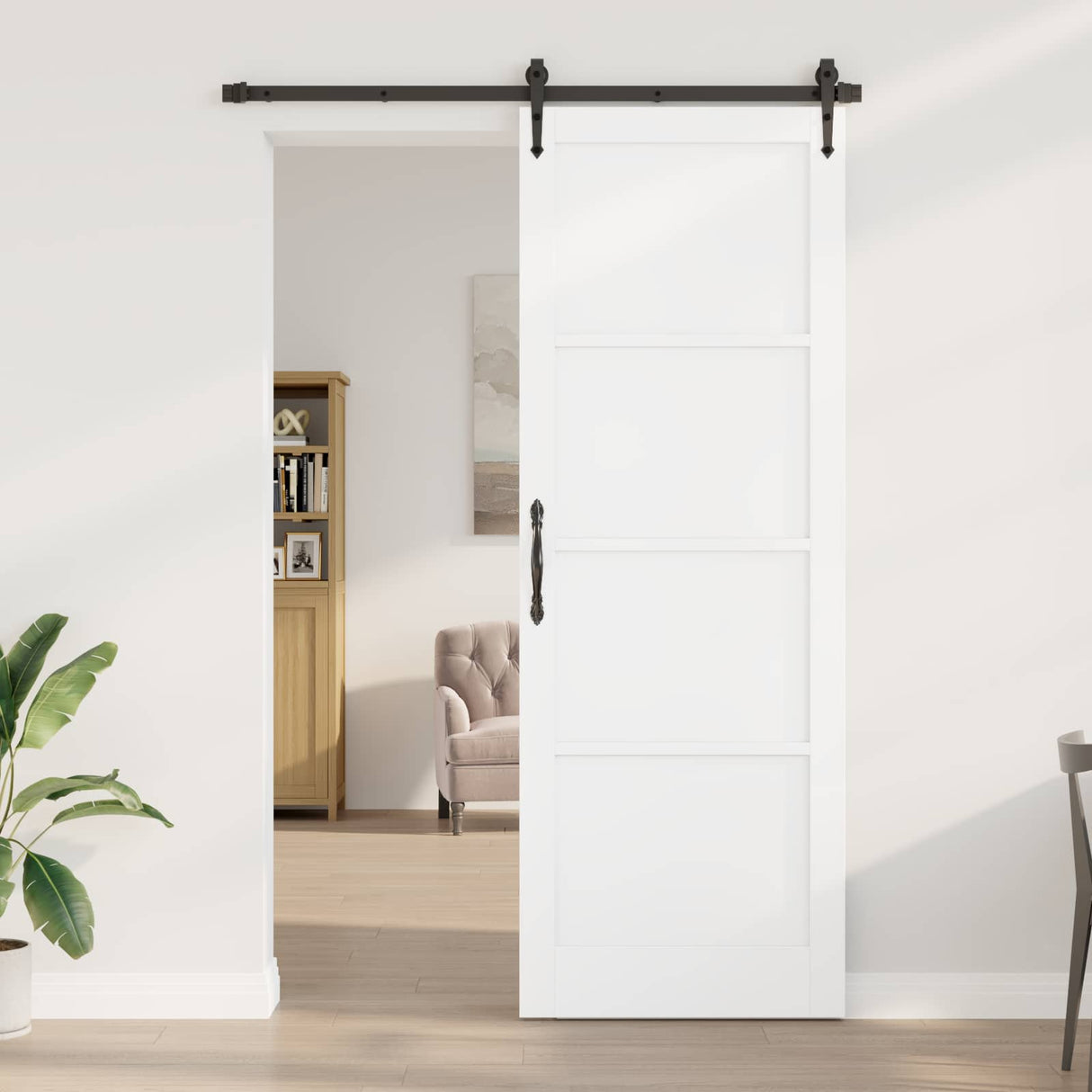 vidaXL Interior Door Natural 61 x 198.5 cm Plywood