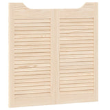 vidaXL Schuifdeuren Naturel 80 x 40 cm Massief grenenhout