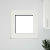 Cellar Window RISOR White 50 x 50 cm PVC and Glass