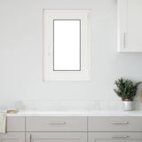 Cellar Window RISOR White 50 x 50 cm PVC and Glass