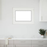 Cellar Window RISOR White 50 x 50 cm PVC and Glass