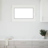 Cellar Window RISOR White 50 x 50 cm PVC and Glass