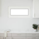 Cellar Window RISOR White 50 x 50 cm PVC and Glass