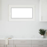 Cellar Window RISOR White 50 x 50 cm PVC and Glass