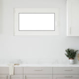 Cellar Window RISOR White 50 x 50 cm PVC and Glass