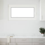 Cellar Window RISOR White 50 x 50 cm PVC and Glass
