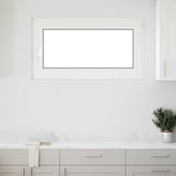 Cellar Window RISOR White 50 x 50 cm PVC and Glass
