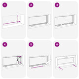 vidaXL Basement Window RISOR 60 x 40 cm PVC and Glass White