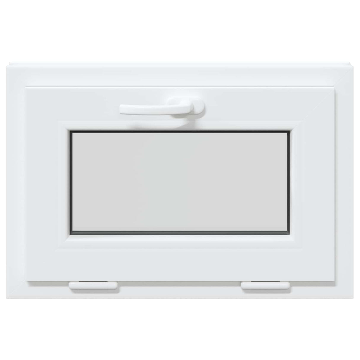 vidaXL Basement Window RISOR 60 x 40 cm PVC and Glass White