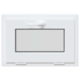 vidaXL Basement Window RISOR 60 x 40 cm PVC and Glass White