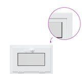 vidaXL Basement Window RISOR 60 x 40 cm PVC and Glass White