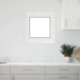 Cellar Window RISOR White 50 x 50 cm PVC and Glass