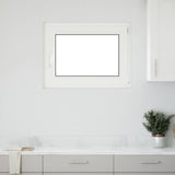 Cellar Window RISOR White 50 x 50 cm PVC and Glass