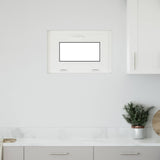 vidaXL Basement Window RISOR 60 x 40 cm PVC and Glass White