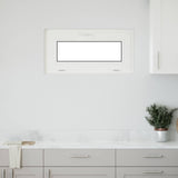 vidaXL Basement Window RISOR 60 x 40 cm PVC and Glass White