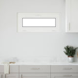vidaXL Basement Window RISOR 60 x 40 cm PVC and Glass White